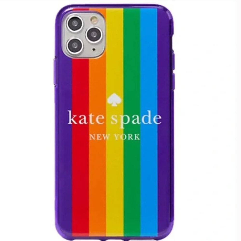 NEW Kate Spade New York Rainbow Spectrum Logo Phone Case iPhone 11 Pro Max NIB